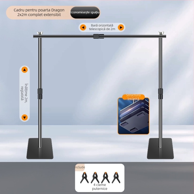 Extreme Shadow Stativ de fundal cu fundal cromakey pentru fotografia produselor — construcție din fier și ABS