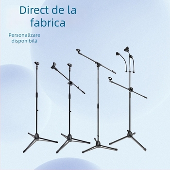 Suport microfon cu trepied podea, braț vertical transversal, model 103