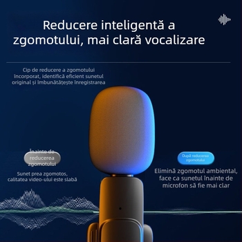 Microfon lavalier cablat, capsulă capacitivă, SNR ≥ 60 dB, fără baterie încorporată