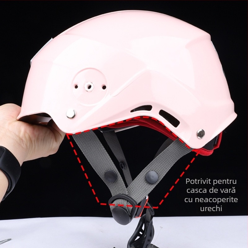 Cască pentru copii cu protecție a urechilor și căptușeală de iarnă detașabilă cu fular, potrivire universală