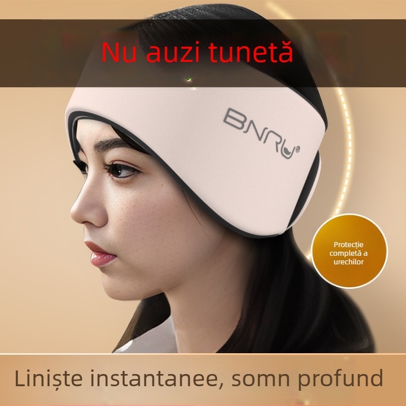 Masca de somn cu izolare fonică, din bumbac, purtată pe spate, uni, pentru utilizare zilnică acasă