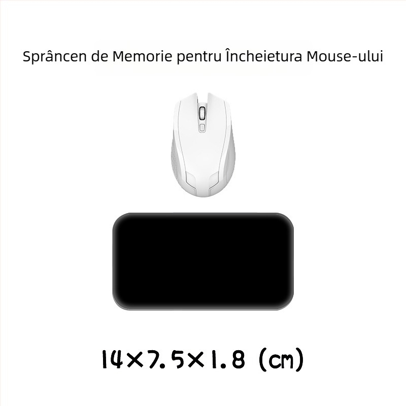 Suport pentru încheietură tastatură și mouse — silicon, spumă memory pentru odihna mâinii, design cu față dublă, temă desen animat, antiaderent, rezistent la uzură, ușor de curățat