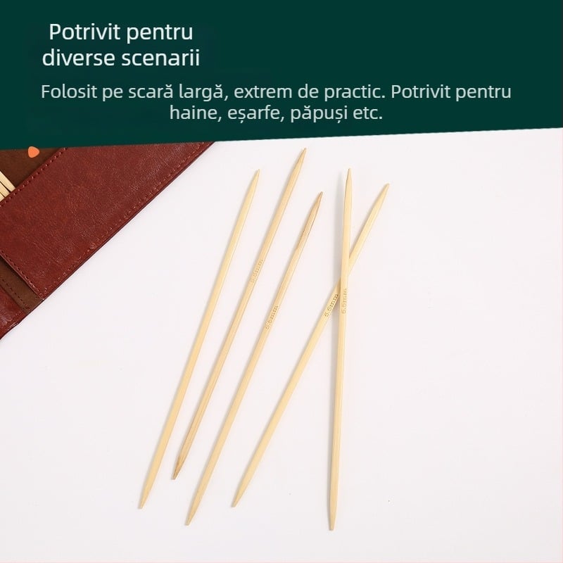 Set ace pentru pulover – ace din oxid de aluminiu, unelte pentru tricotat manual, stil minimalist