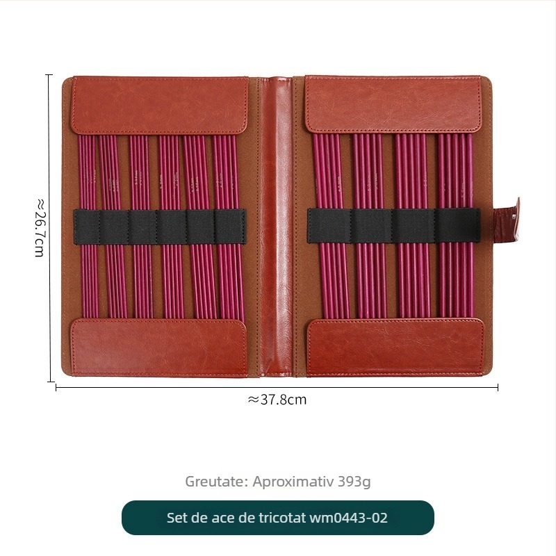 Set ace pentru pulover – ace din oxid de aluminiu, unelte pentru tricotat manual, stil minimalist