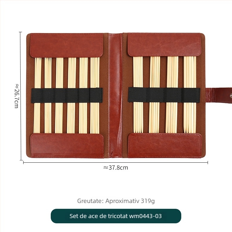 Set ace pentru pulover – ace din oxid de aluminiu, unelte pentru tricotat manual, stil minimalist