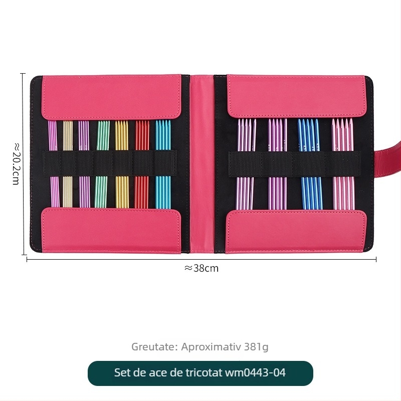 Set ace pentru pulover – ace din oxid de aluminiu, unelte pentru tricotat manual, stil minimalist