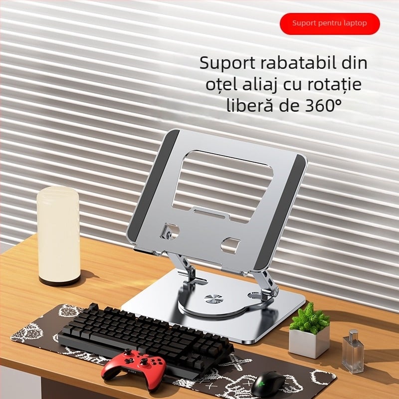 Suport pentru laptop din oțel aliat, model J29, marca Into the deer, pentru laptopuri, greutate 1680 g