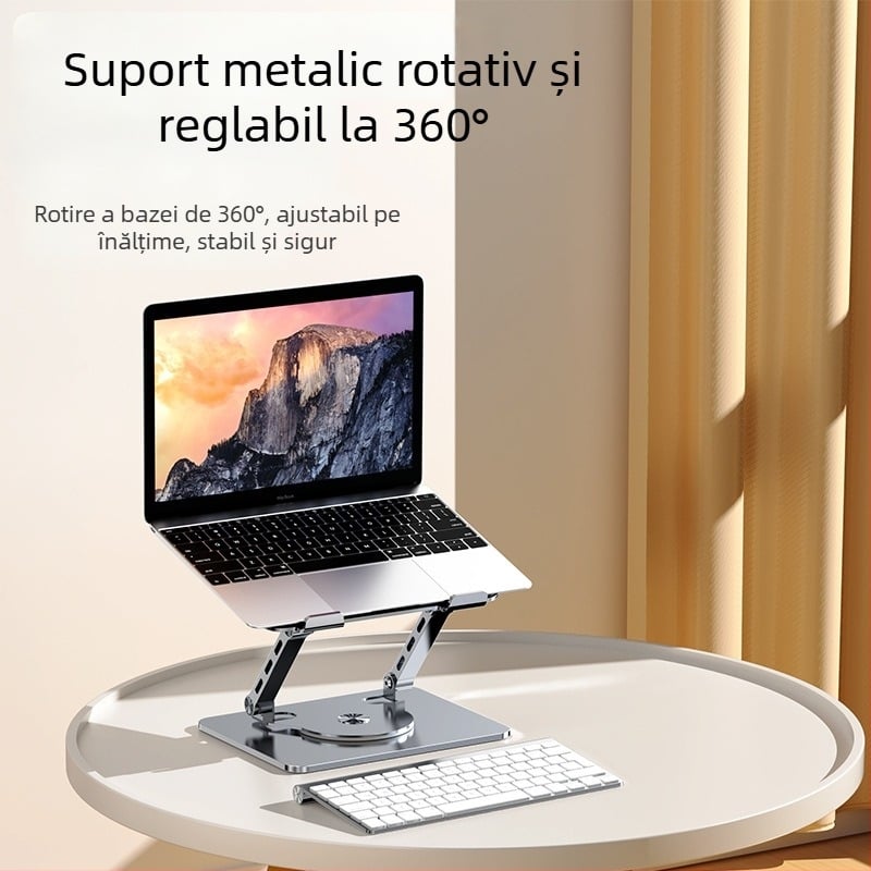 Suport pentru laptop din oțel aliat, model J29, marca Into the deer, pentru laptopuri, greutate 1680 g