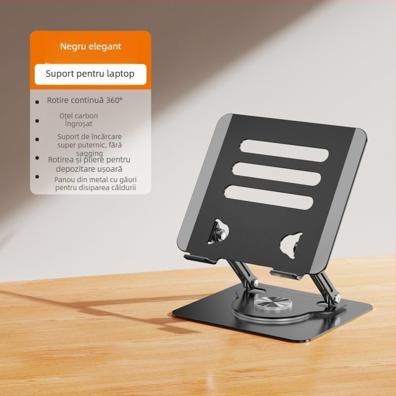 Suport pentru laptop din oțel aliat, model J29, marca Into the deer, pentru laptopuri, greutate 1680 g