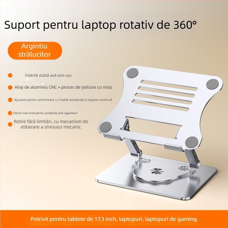Suport pentru laptop din oțel aliat, model J29, marca Into the deer, pentru laptopuri, greutate 1680 g