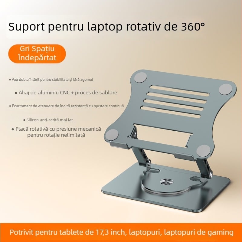 Suport pentru laptop din oțel aliat, model J29, marca Into the deer, pentru laptopuri, greutate 1680 g