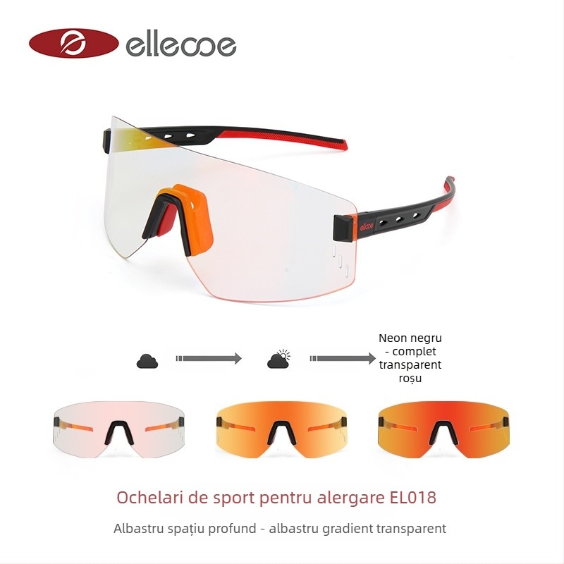 Ochelari pentru ciclism EL018, TR90, antifurt, unisex, nas reglabil, compatibili cu lentile dioptrice