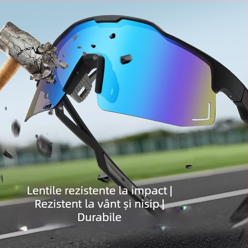 Ochelari de ciclism model 9346 cu lentile interschimbabile, rezistenți la vânt, protecție UV