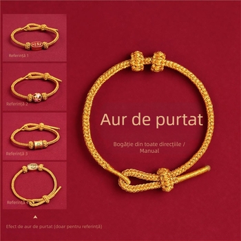 Brățară DIY împletită din șnur, design etnic, unisex, lucrată manual, primăvara 2025