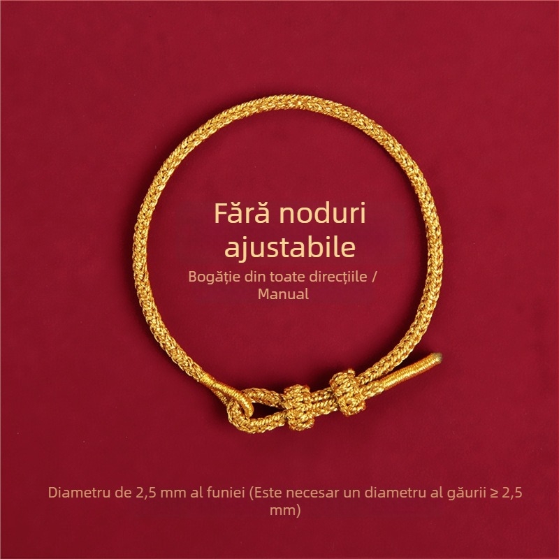 Brățară DIY împletită din șnur, design etnic, unisex, lucrată manual, primăvara 2025