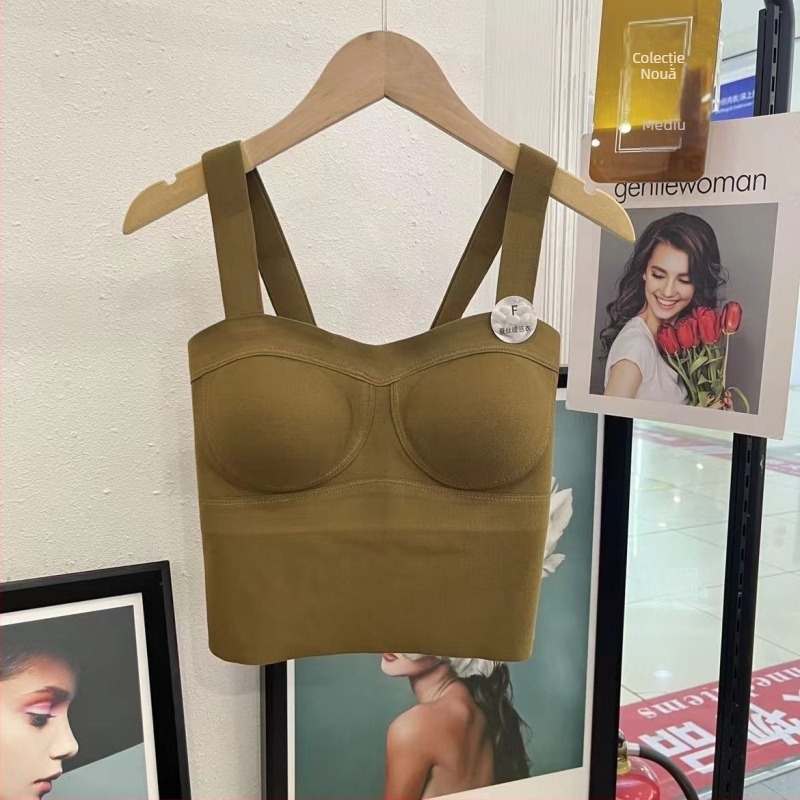 Top termic fără mâneci, guler rotund, fără cusături, material acrilic Derong, grosime moderată