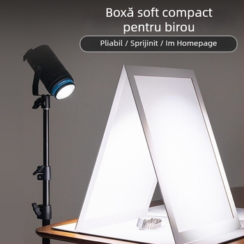 Panou pliabil de lumină difuză pentru fotografia de bijuterii, PVC, 0.15 kg