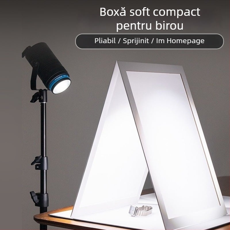 Panou pliabil de lumină difuză pentru fotografia de bijuterii, PVC, 0.15 kg