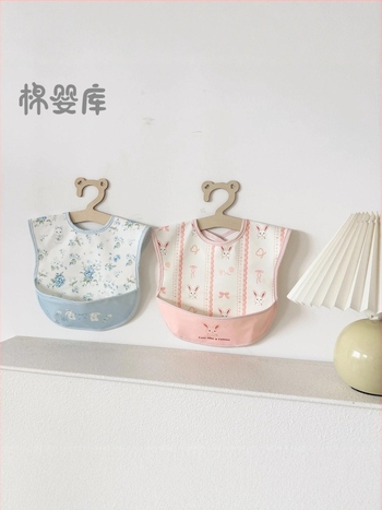 Bibe unisex fără mâneci pentru copii din poliester — impermeabile, rezistente la ulei, potrivite pentru copii 0–6 ani