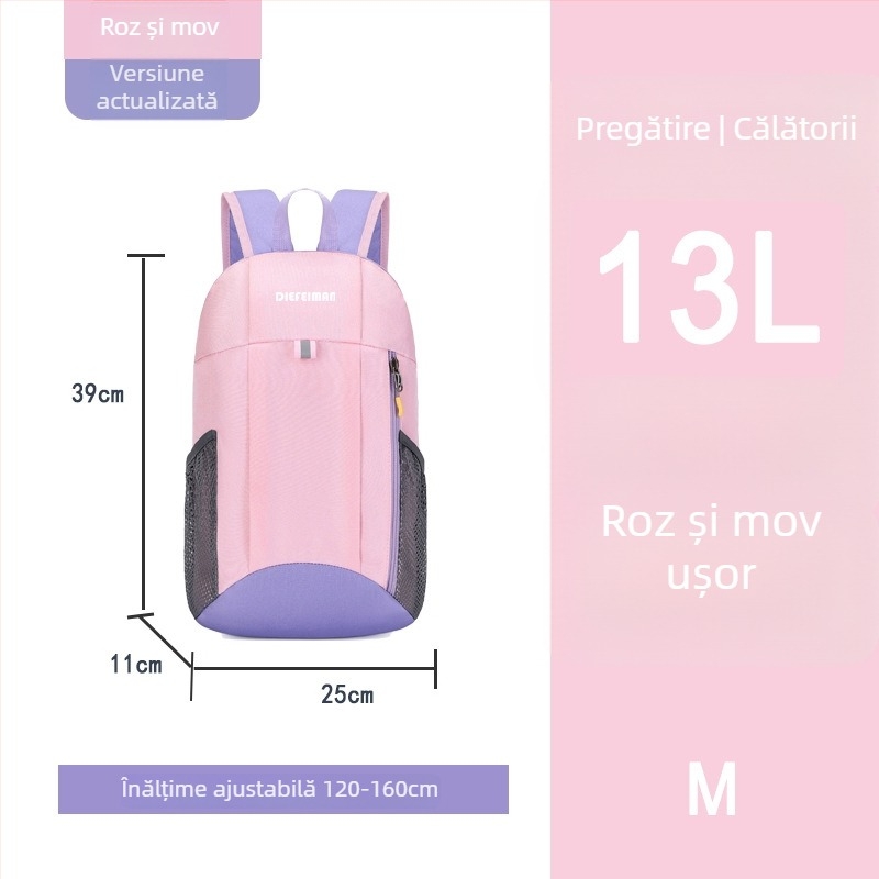 Rucsac de călătorie pentru copii — ultraușor, material Oxford; potrivit pentru 6–12 ani; bretele cu pernă de aer (material Oxford; 6–12 ani; ultraușor; bretele cu pernă de aer)