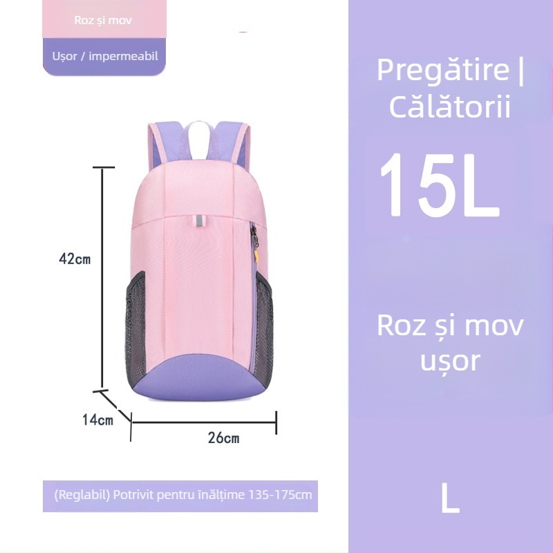 Rucsac de călătorie pentru copii — ultraușor, material Oxford; potrivit pentru 6–12 ani; bretele cu pernă de aer (material Oxford; 6–12 ani; ultraușor; bretele cu pernă de aer)