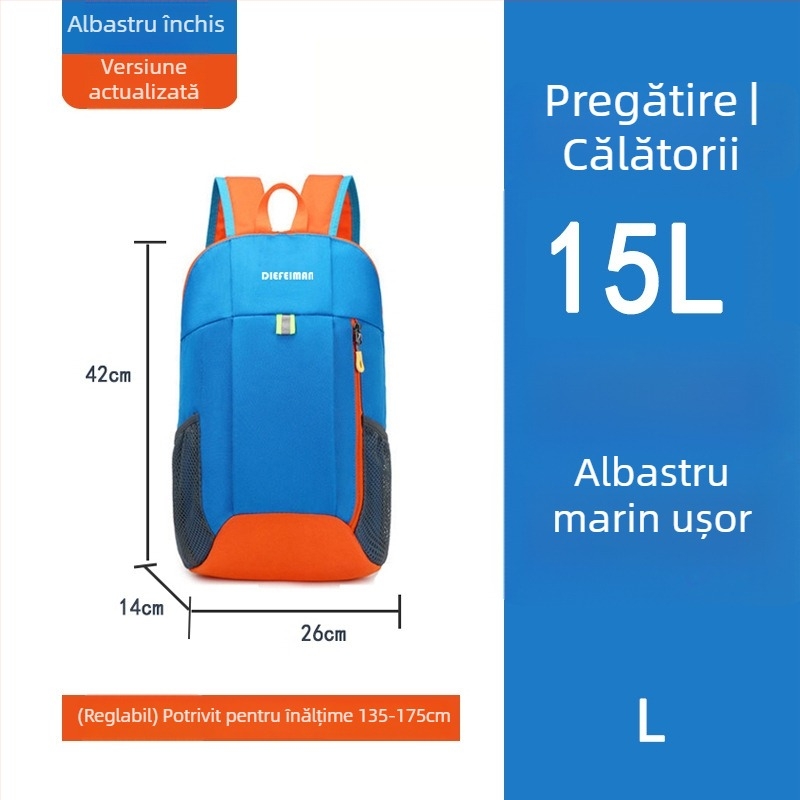 Rucsac de călătorie pentru copii — ultraușor, material Oxford; potrivit pentru 6–12 ani; bretele cu pernă de aer (material Oxford; 6–12 ani; ultraușor; bretele cu pernă de aer)