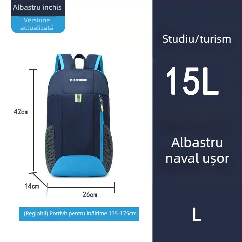 Rucsac de călătorie pentru copii — ultraușor, material Oxford; potrivit pentru 6–12 ani; bretele cu pernă de aer (material Oxford; 6–12 ani; ultraușor; bretele cu pernă de aer)