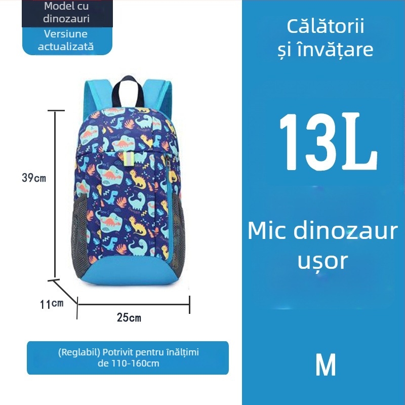 Rucsac de călătorie pentru copii — ultraușor, material Oxford; potrivit pentru 6–12 ani; bretele cu pernă de aer (material Oxford; 6–12 ani; ultraușor; bretele cu pernă de aer)