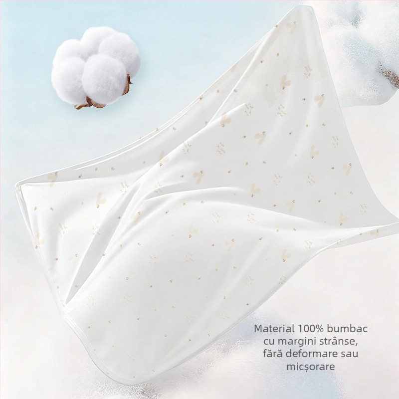 Înfășător pentru nou-născuți din bumbac 100% — model Cartoon, brand Cool qier, pentru înfășat și pătură