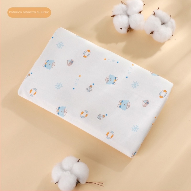 Înfășător pentru nou-născuți din bumbac 100% — model Cartoon, brand Cool qier, pentru înfășat și pătură