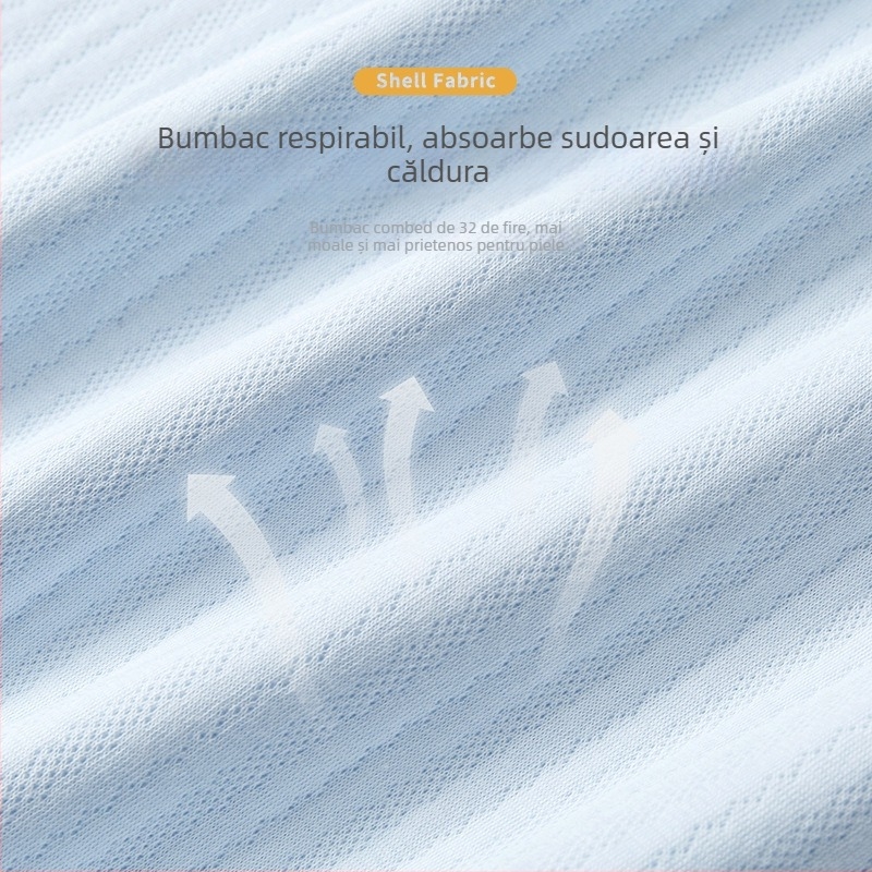 Pătură de îmbrățișare pentru sugari, umplutură din bumbac pur, material de bumbac, culoare solidă, potrivită pentru vară, primăvară și toamnă, pentru sugari și copii mici.
