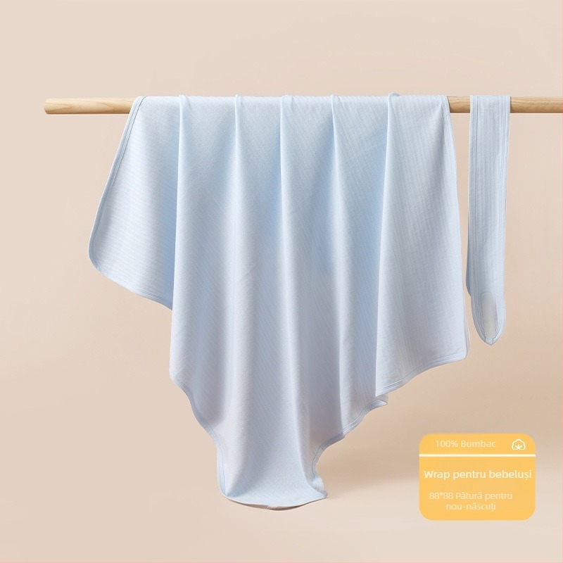 Pătură de îmbrățișare pentru sugari, umplutură din bumbac pur, material de bumbac, culoare solidă, potrivită pentru vară, primăvară și toamnă, pentru sugari și copii mici.