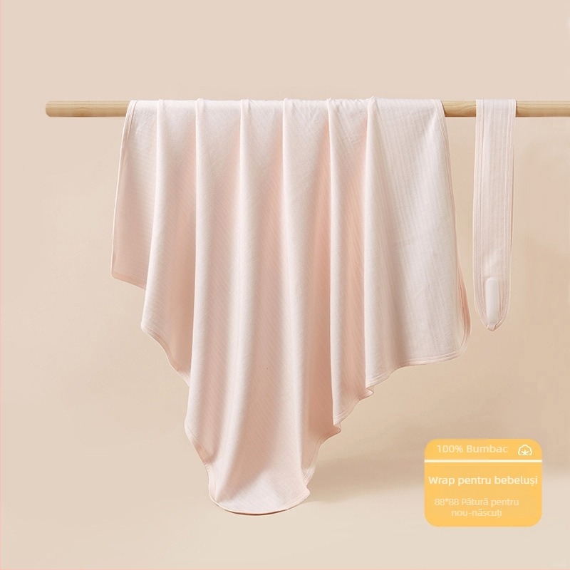 Pătură de îmbrățișare pentru sugari, umplutură din bumbac pur, material de bumbac, culoare solidă, potrivită pentru vară, primăvară și toamnă, pentru sugari și copii mici.