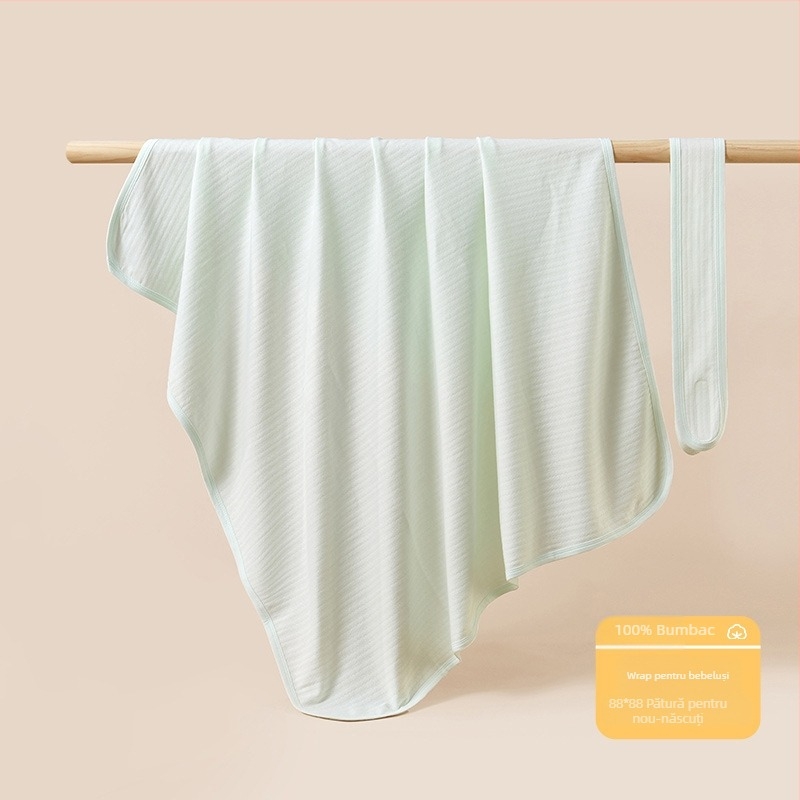 Pătură de îmbrățișare pentru sugari, umplutură din bumbac pur, material de bumbac, culoare solidă, potrivită pentru vară, primăvară și toamnă, pentru sugari și copii mici.