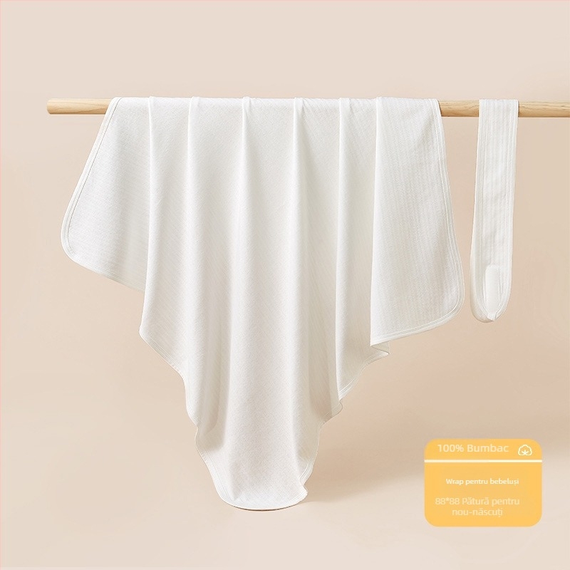 Pătură de îmbrățișare pentru sugari, umplutură din bumbac pur, material de bumbac, culoare solidă, potrivită pentru vară, primăvară și toamnă, pentru sugari și copii mici.