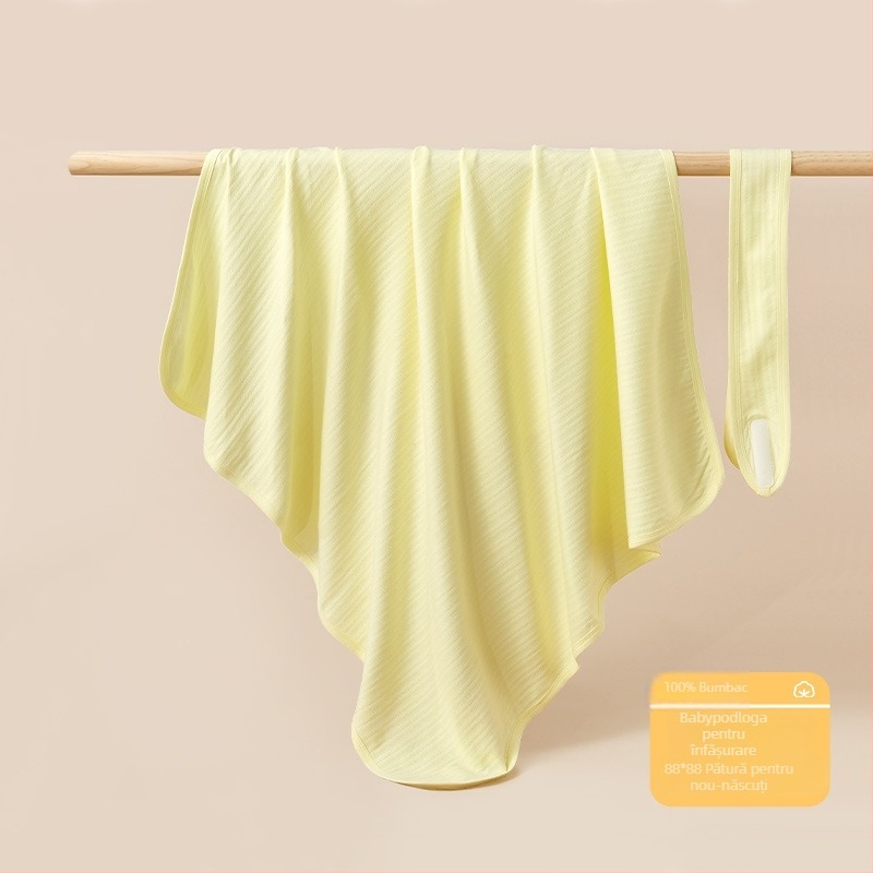 Pătură de îmbrățișare pentru sugari, umplutură din bumbac pur, material de bumbac, culoare solidă, potrivită pentru vară, primăvară și toamnă, pentru sugari și copii mici.