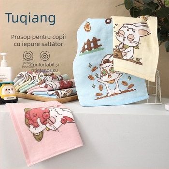 Prosop de față pentru bebeluți din bumbac, imprimare desen animat, fir 150D