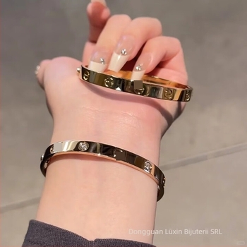 Brățară din oțel titan, electroplacare, stil unisex, 30 g, brand Good fortune, cod Lx-004