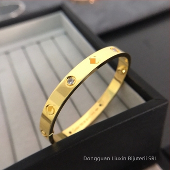 Brățară din oțel titan, electroplacare, stil unisex, 30 g, brand Good fortune, cod Lx-004