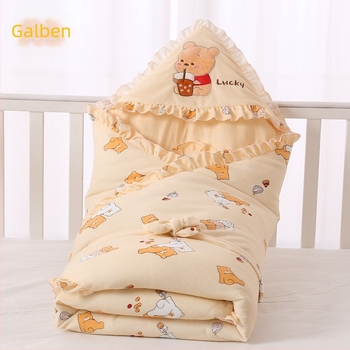 Quilt Andpeike cuvertură pentru bebeluși din catifea cristalină cu umplutură Space Cotton, pentru sugari și copii 1–3 ani