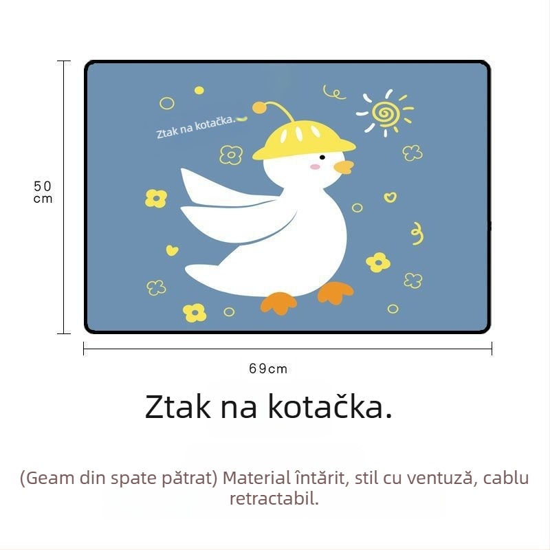 Umbrelă de soare pentru mașină din Oxford, montaj cu ventuză, potrivire generală, imprimare logo, personalizare