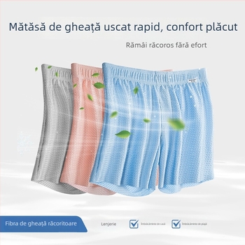 Pantaloni de dormit pentru bărbați, talie medie, tricot, nylon 80–90%, căptușeală în zona inghinală din viscoză 30–50%, pentru casă, croială confortabilă, respiră, uscare rapidă, antibacterian