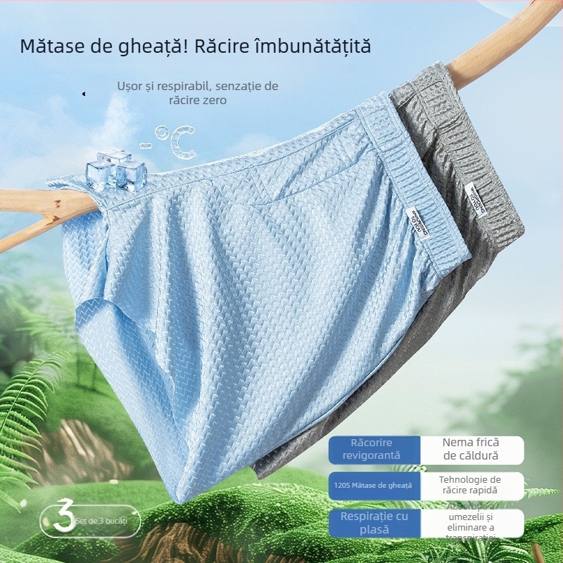 Pantaloni de dormit pentru bărbați, talie medie, tricot, nylon 80–90%, căptușeală în zona inghinală din viscoză 30–50%, pentru casă, croială confortabilă, respiră, uscare rapidă, antibacterian