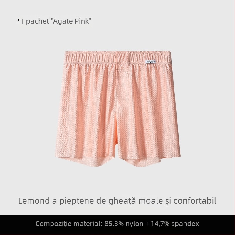 Pantaloni de dormit pentru bărbați, talie medie, tricot, nylon 80–90%, căptușeală în zona inghinală din viscoză 30–50%, pentru casă, croială confortabilă, respiră, uscare rapidă, antibacterian