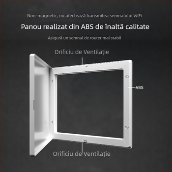 Cutie încastrată pentru joasă tensiune, cu modul multimedia pentru fibră optică, pentru utilizare în interior. Brand Minaem/Monsan. Carcasă și capac din ABS.