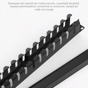 Dulap de gestionare a cablurilor, 12/24-porturi, anticoroziv, capacitate mare, pentru cabluri telefonice și de rețea