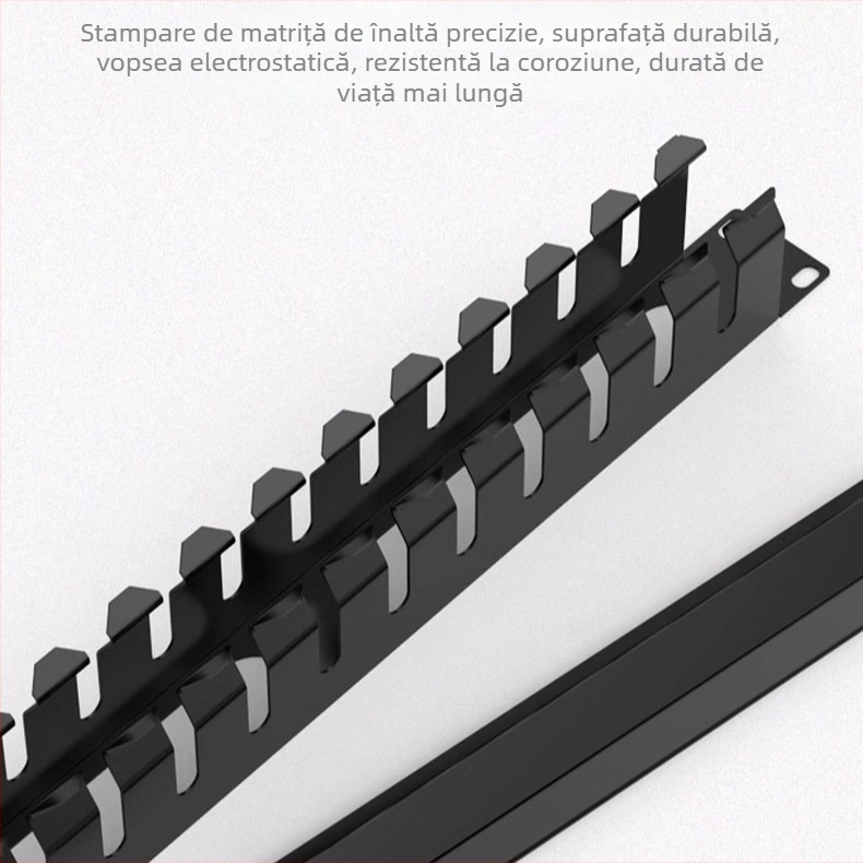 Dulap de gestionare a cablurilor, 12/24-porturi, anticoroziv, capacitate mare, pentru cabluri telefonice și de rețea