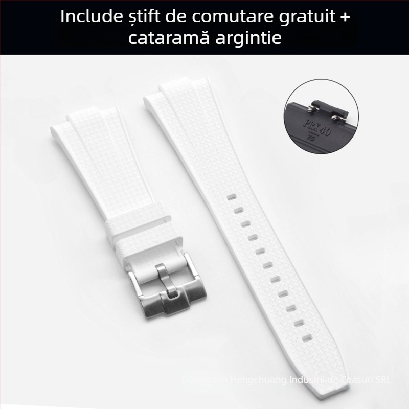 Brățară de ceas din silicon lichid pentru TianPRX Super Player, model T137.407/410, cu deschidere convexă, Hengchuang, vară 2024