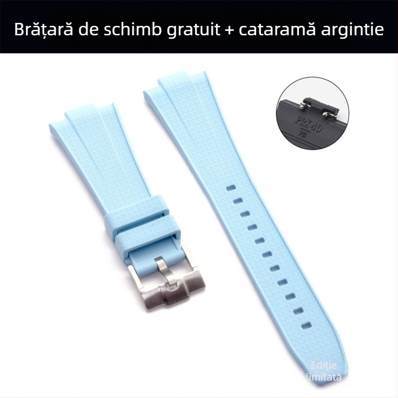 Brățară de ceas din silicon lichid pentru TianPRX Super Player, model T137.407/410, cu deschidere convexă, Hengchuang, vară 2024