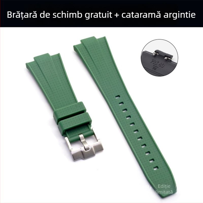 Brățară de ceas din silicon lichid pentru TianPRX Super Player, model T137.407/410, cu deschidere convexă, Hengchuang, vară 2024